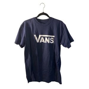Vans Blue Logo T-Shirt (Size M)